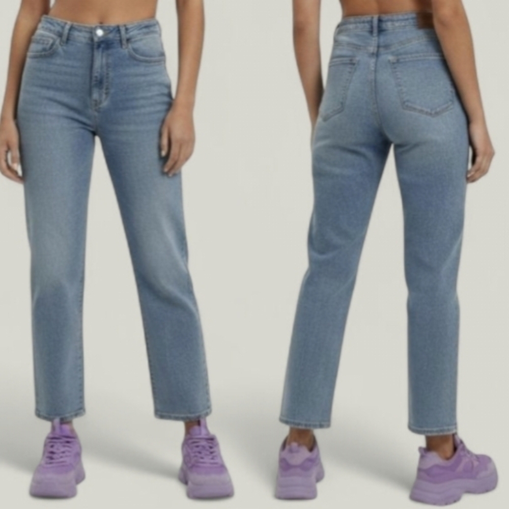 NWT Judy Blue Vintage Straight Leg Jeans 11 / 30 High Rise Mid Wash